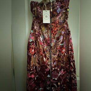 Vibrant Off-Shoulder Embroidered Maxi Dress